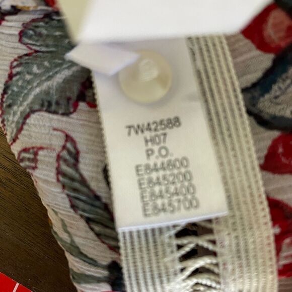 Women's Lucky Brand V-Neck Button Down Boho Peasant Blouse Top Size Small - Picture 8 of 8